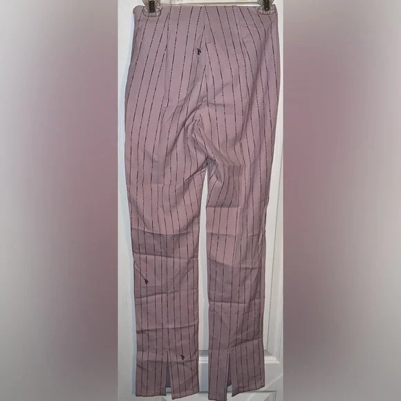 I.AM.GIA Like New pinkDominique Logo Stripe High Rise Tapered Straight leg pant